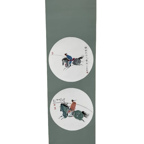 画白晓航GH202079F卷轴铁马冰河入梦来