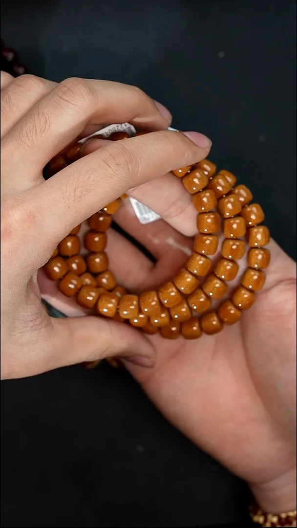 手串紫金鼠4177精品黄皮实心道珠卡10尺寸