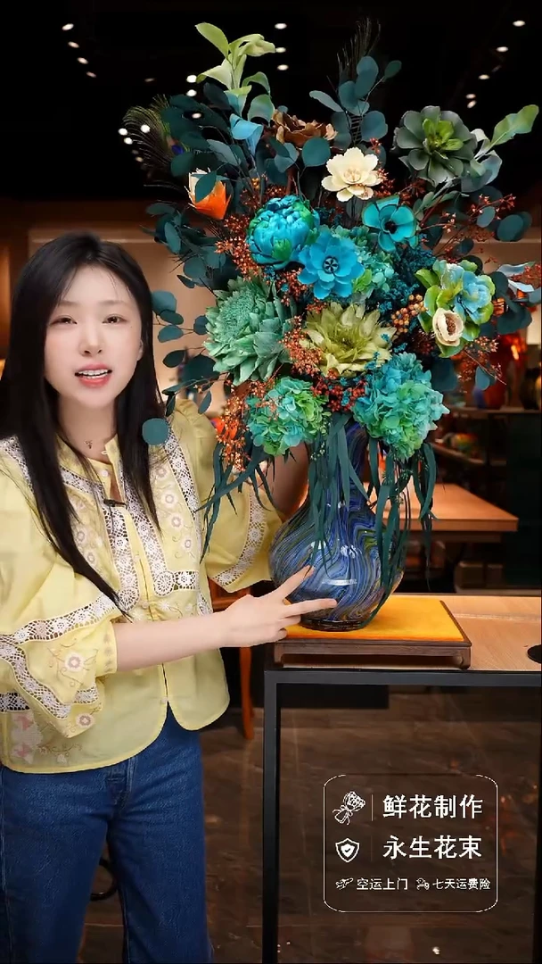 瓶手工花器花束空运包邮送货上门-以图片为准
