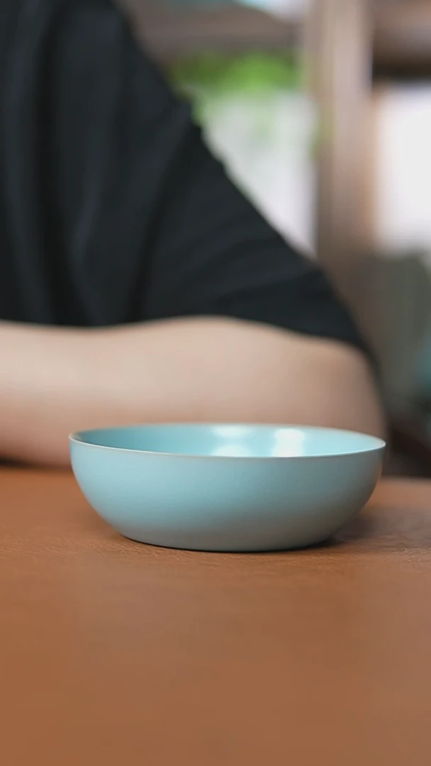 瓷片仿古宋臻釉普洱杯瑕