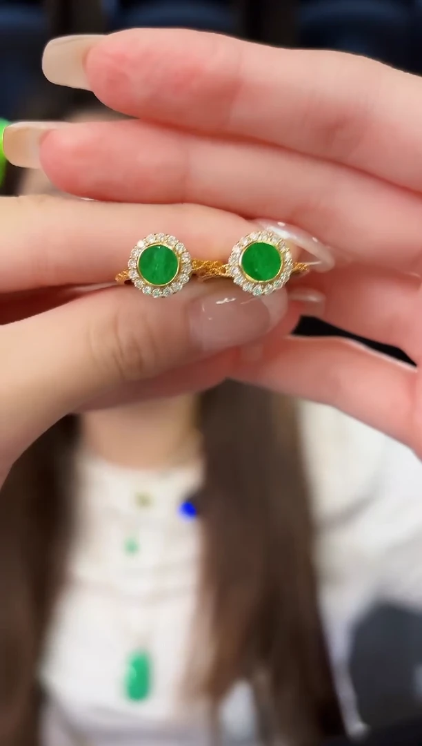 翡翠戒指未镶嵌77缅料A货/多样性发货/一件