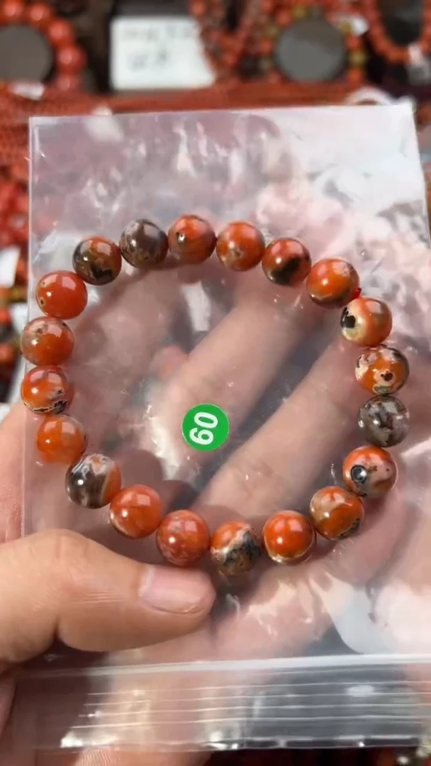 南红玛瑙手串未镶嵌10