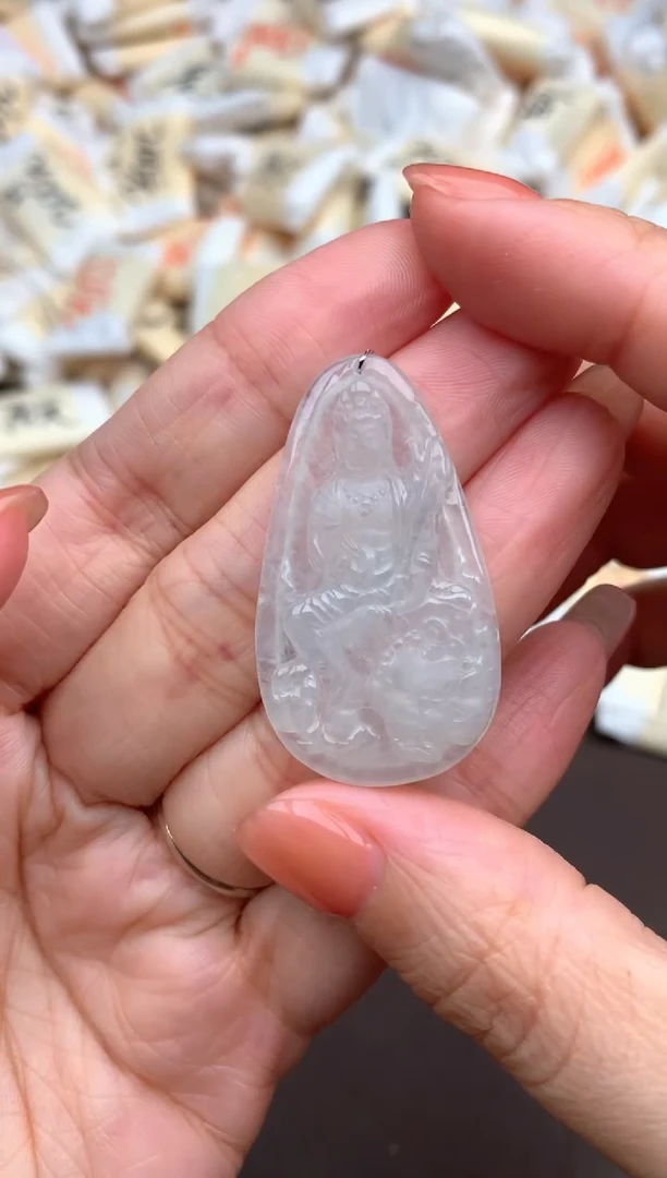 未镶嵌挂件翡翠一文殊