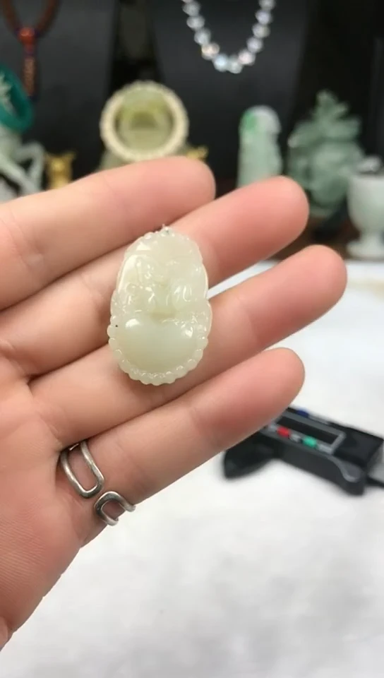 未镶嵌和田玉挂件生肖鼠
