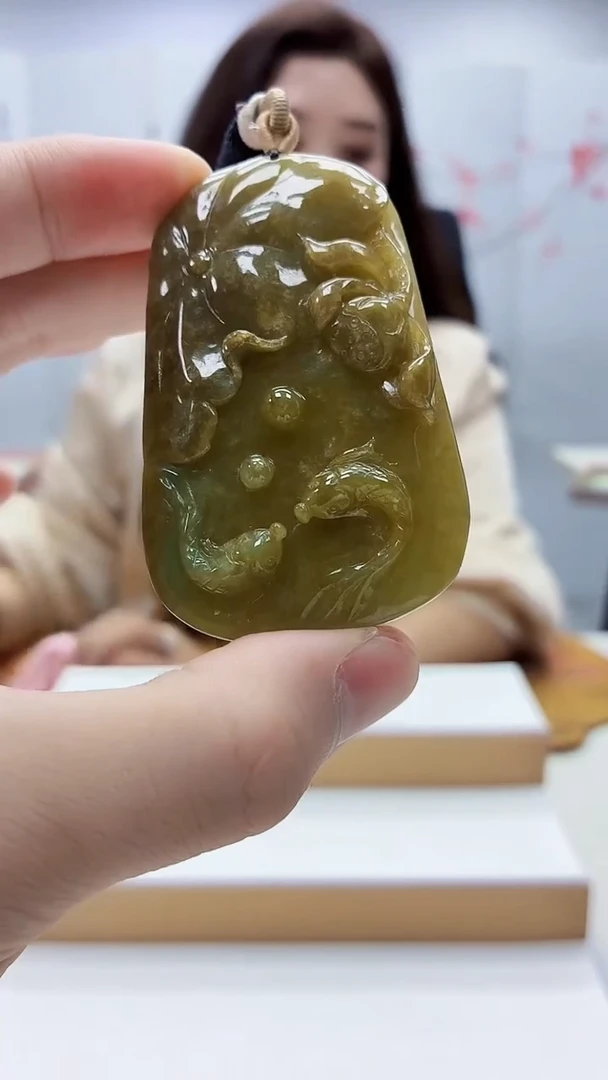 未镶嵌定制翡翠4829bb-毛货挂件55