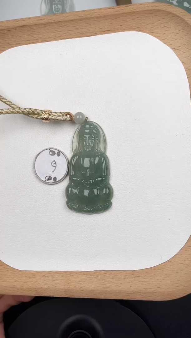 颈饰未镶嵌翡翠Y5C026绿观音