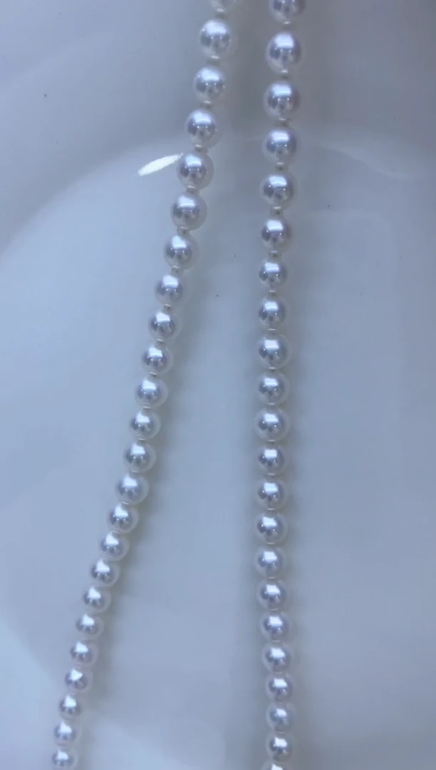 【闪购商品】淡水珍珠项链银S925镶嵌6-7