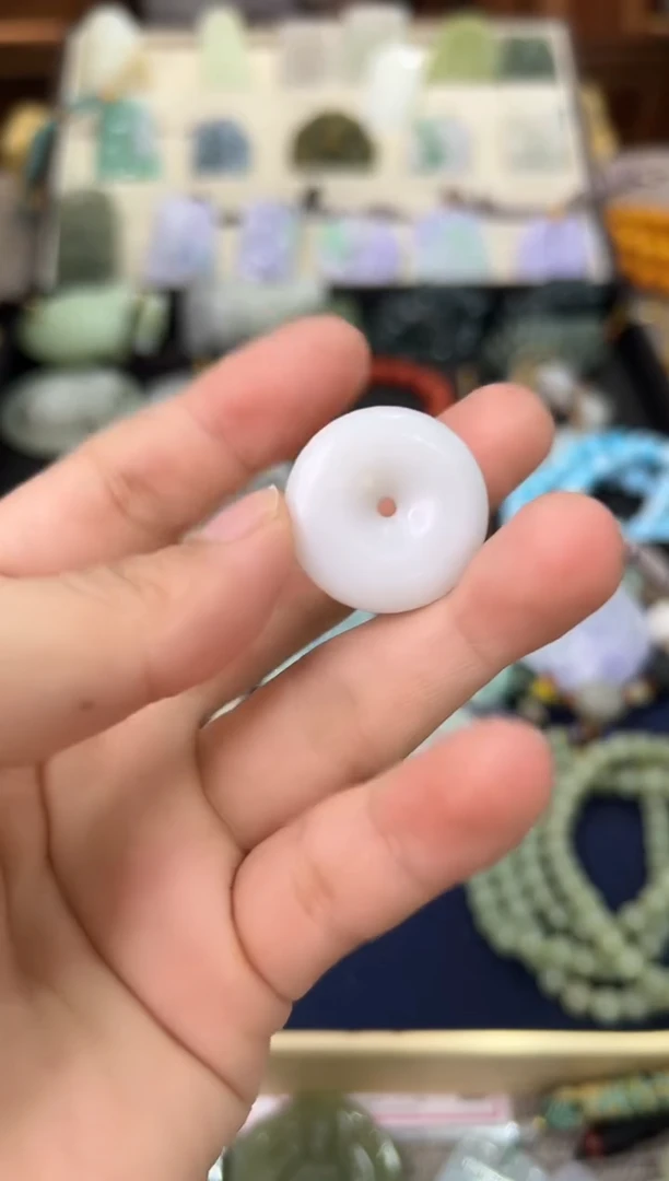 和田玉未镶嵌颈饰平安扣-581724