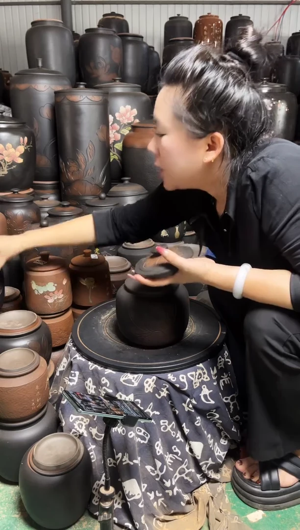 罐瑕疵茶叶罐 286 苹果荷花