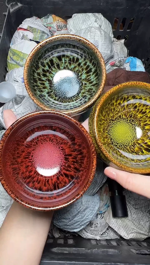 茶盏毫丝套装 盏三疯建盏茶器