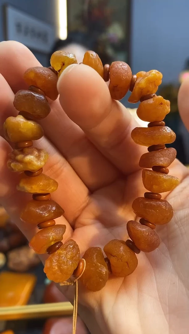 手链琥珀未镶嵌手串