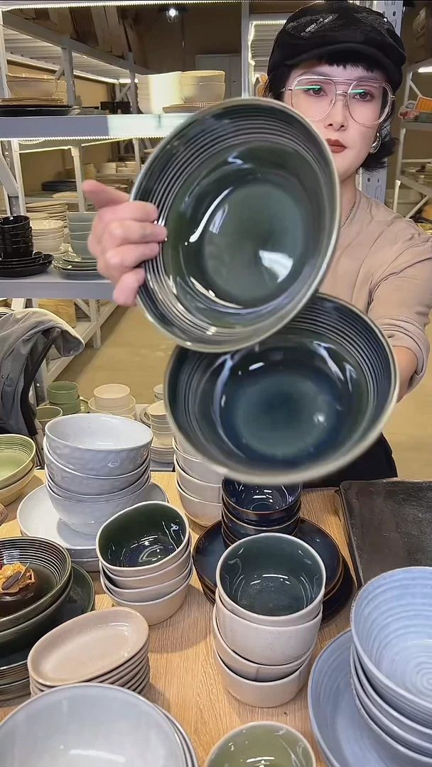 瓷274高温釉下彩陶瓷餐具默认微瑕