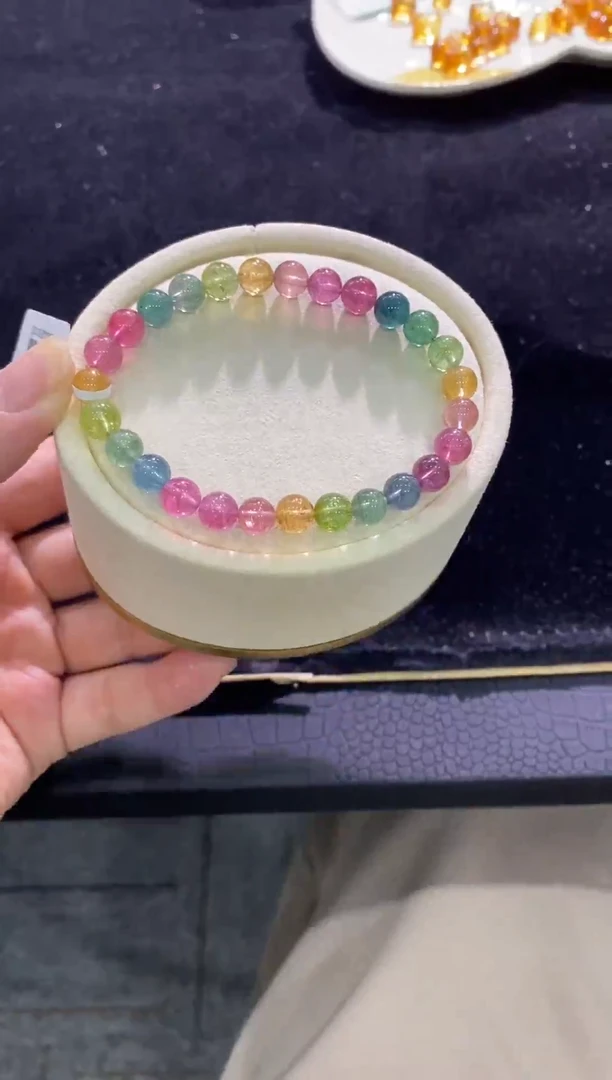 【闪购商品】碧玺手链未镶嵌【梦源珠宝】天然碧玺手链