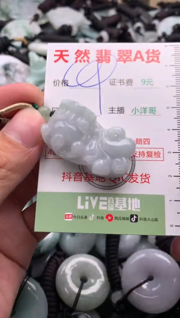 翡翠未镶嵌吊坠(不含链)1
