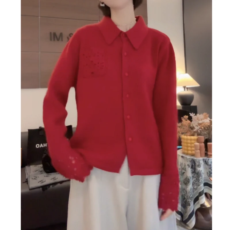 秋冬季镂空袖口设计感毛针织衫LK2507929