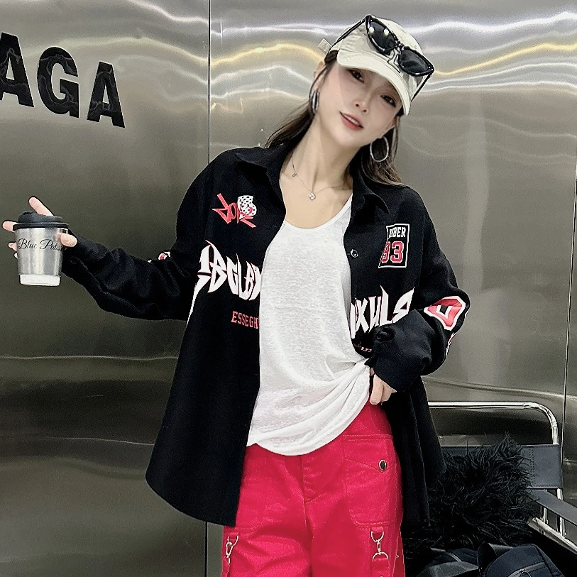 （2）9550款印花磨毛百搭衬衫