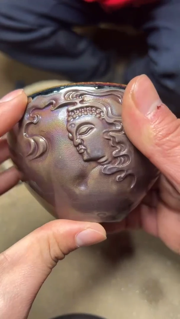 【闪购商品】茶盏名家谢长旺建盏（带证书礼盒）37