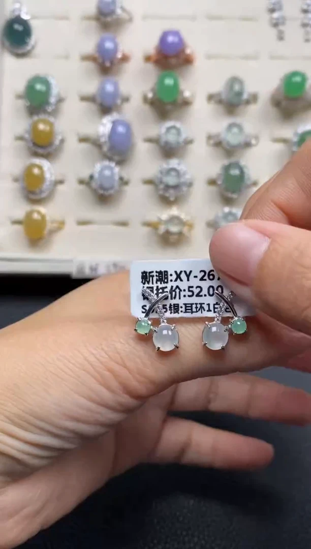 【闪购商品】翡翠戒指银S925镶嵌111111