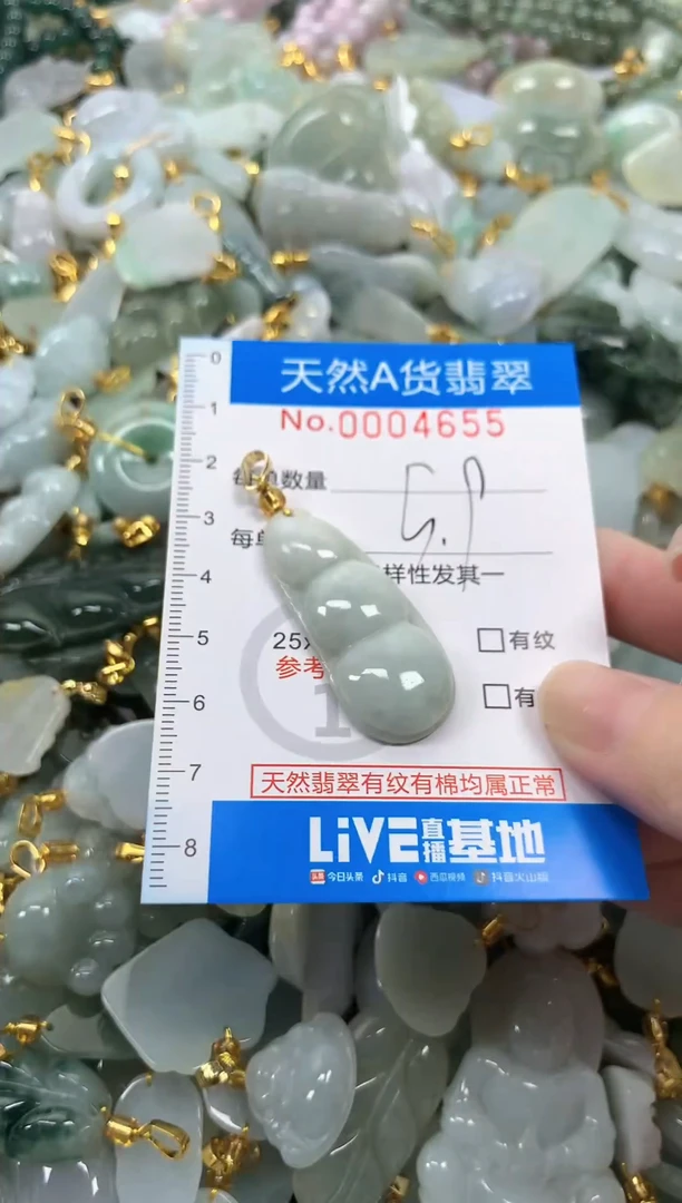 颈饰未镶嵌翡翠净货挂件-4655