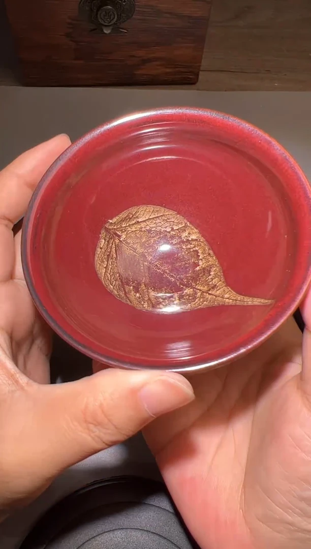 茶盏已故匠人 江康桂 木叶盏