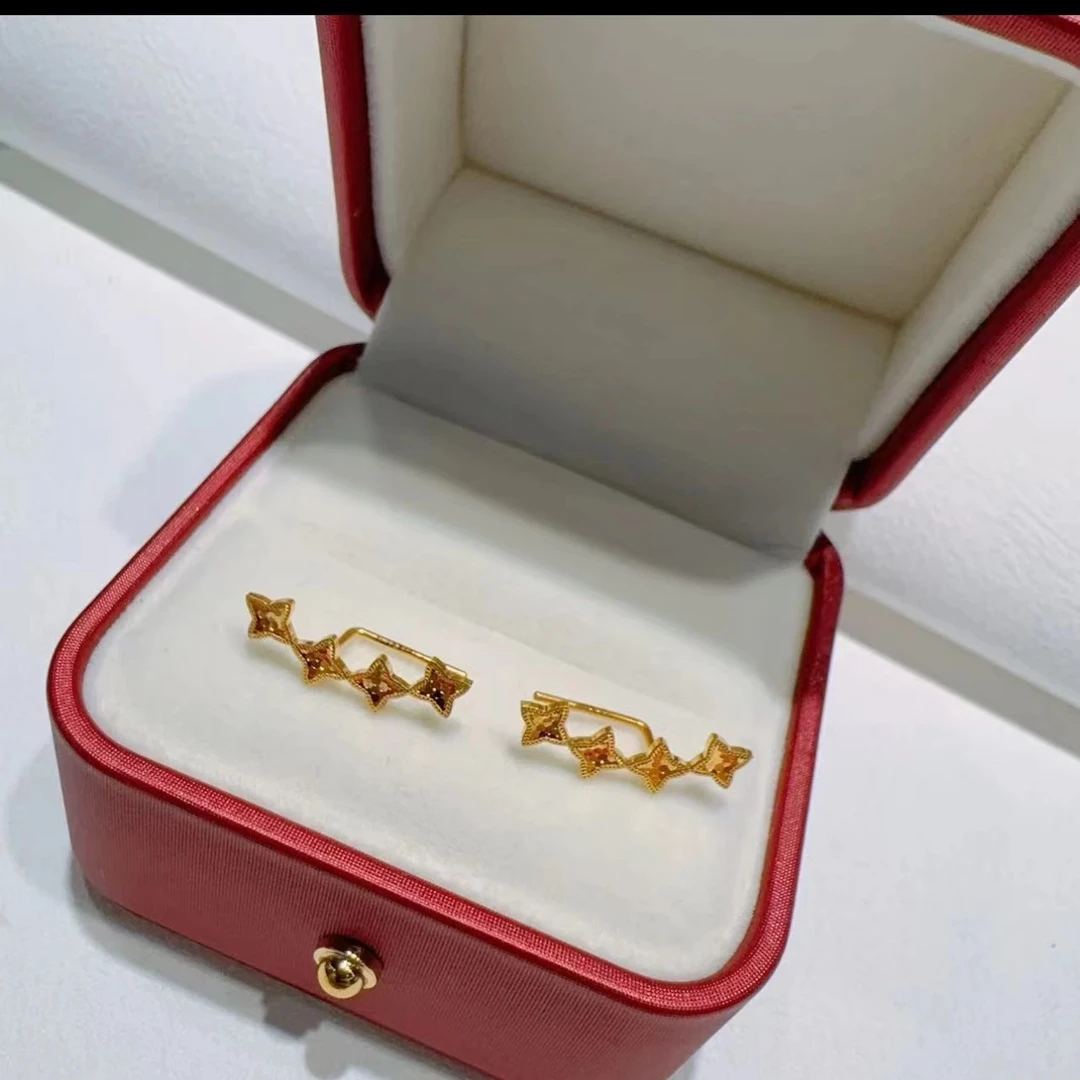 【小鹏黄金】足金999繁星耳饰5G工艺2.11