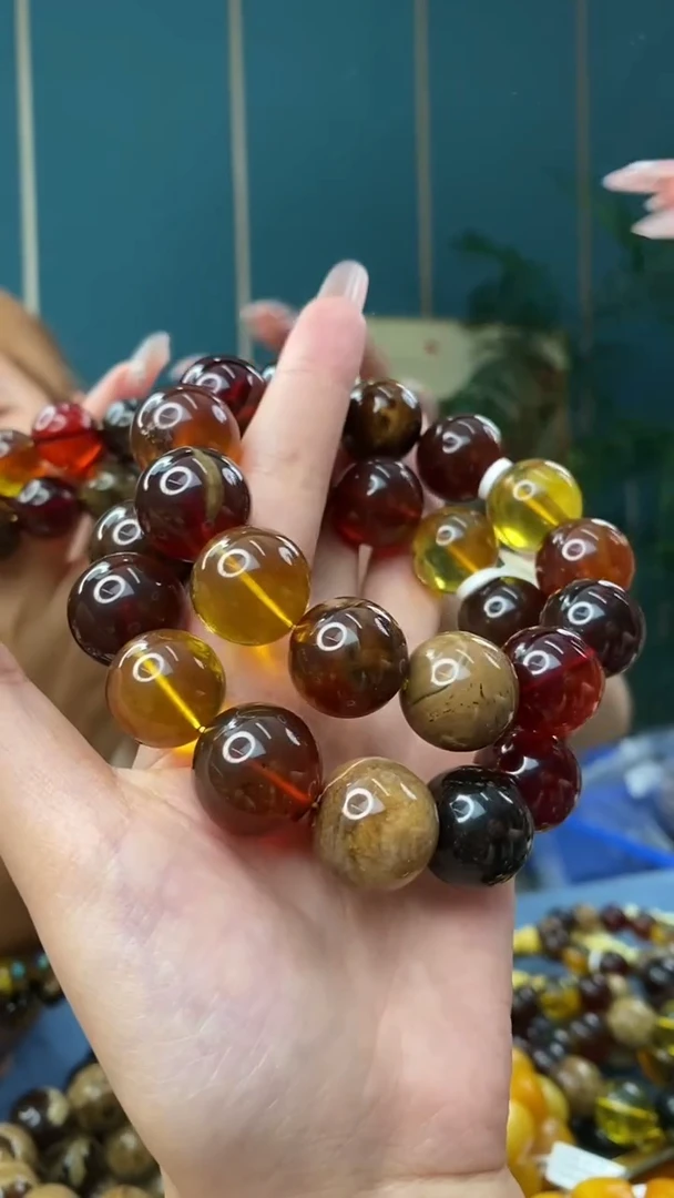 裸石琥珀未镶嵌10/12多样性发其一48