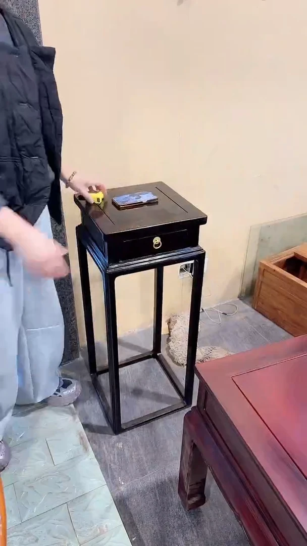 花梨木类成套家具非洲紫檀花架带抽屉