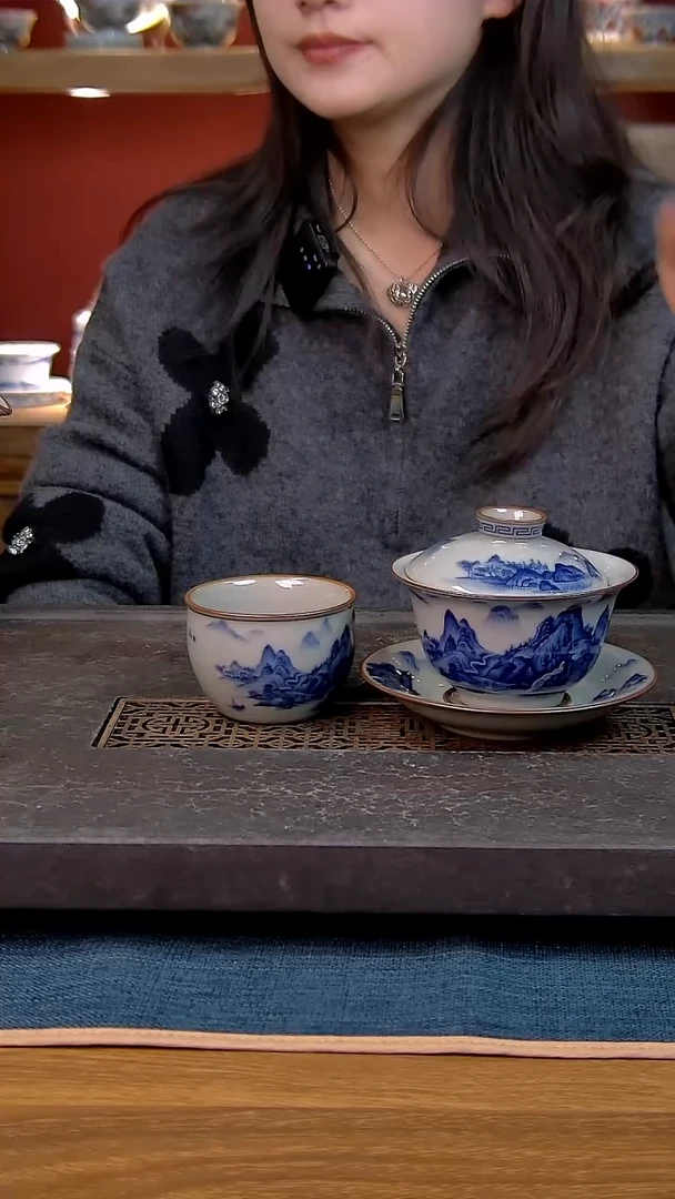 简装家用款2件套 老陶泥开片纹陶瓷茶具