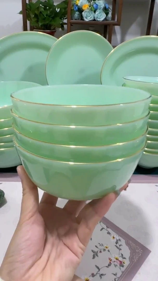 5.5英寸玉瓷碗4个口径13.8厘米