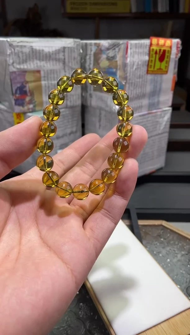 琥珀颈饰未镶嵌10+柳青手串