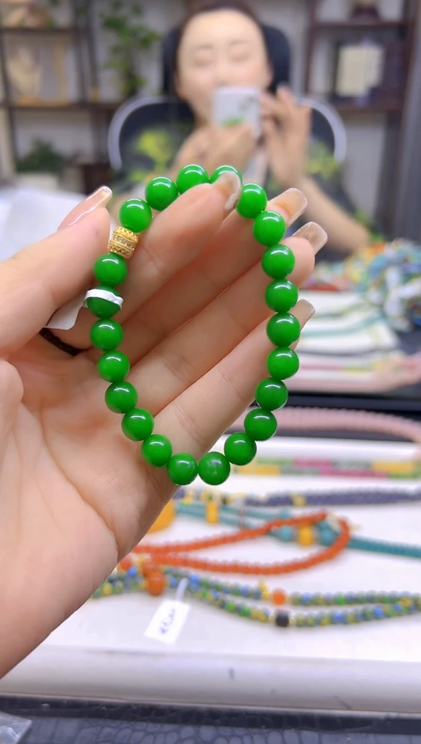 未镶嵌手链翡翠DIY款S489