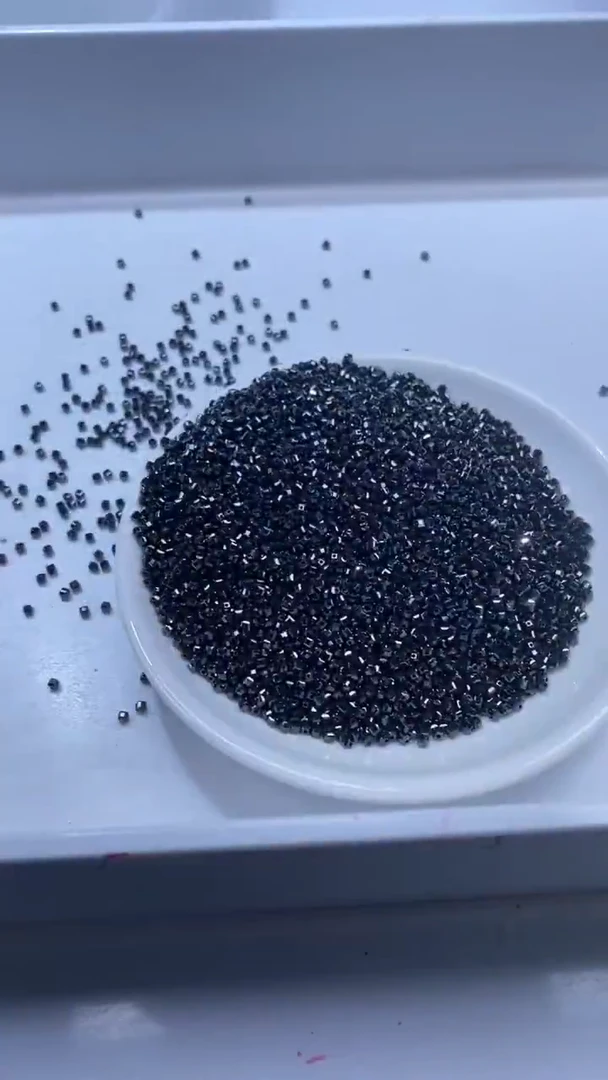 颈饰未镶嵌水晶X1442黑色碧玺方块2mm*30颗