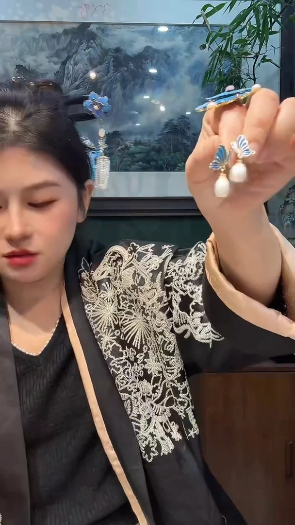 大理石铁合金非遗手工首饰