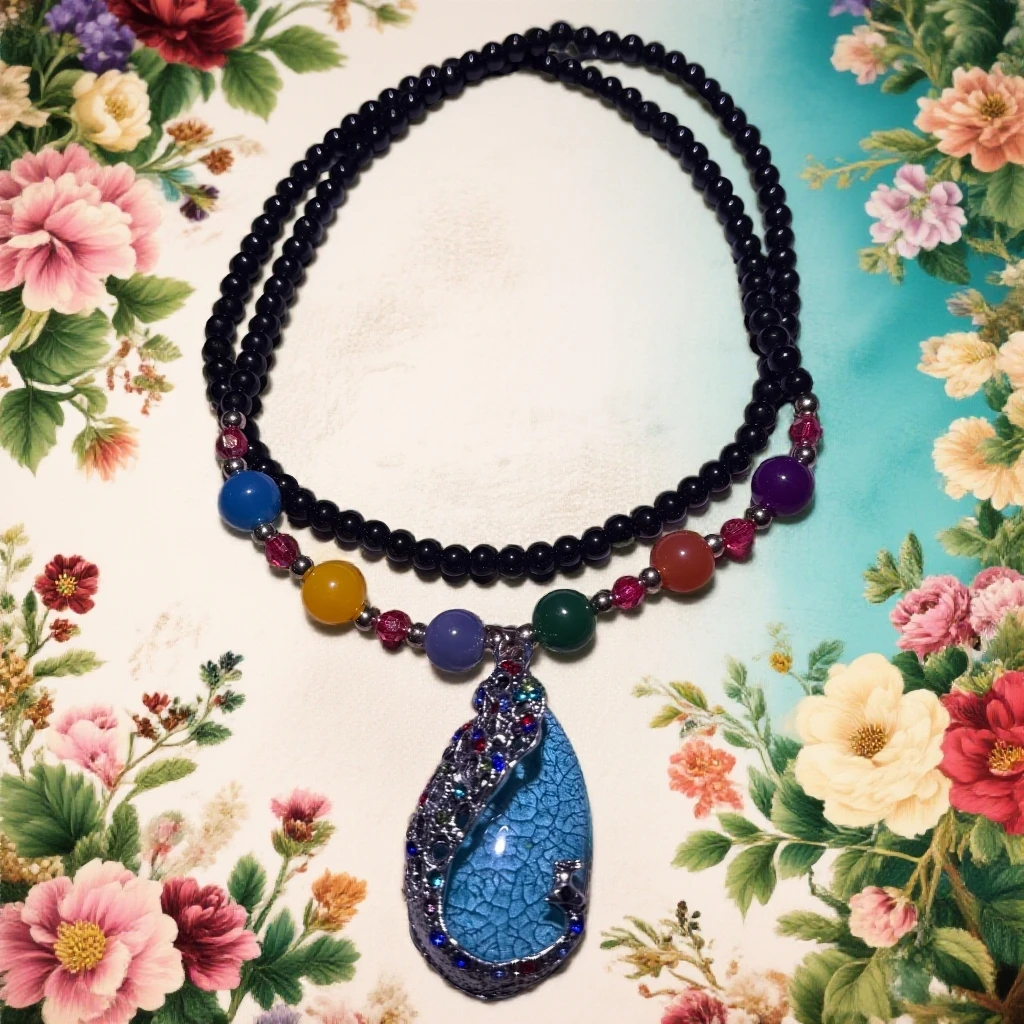 蓝色毛衣链 无礼盒S1683