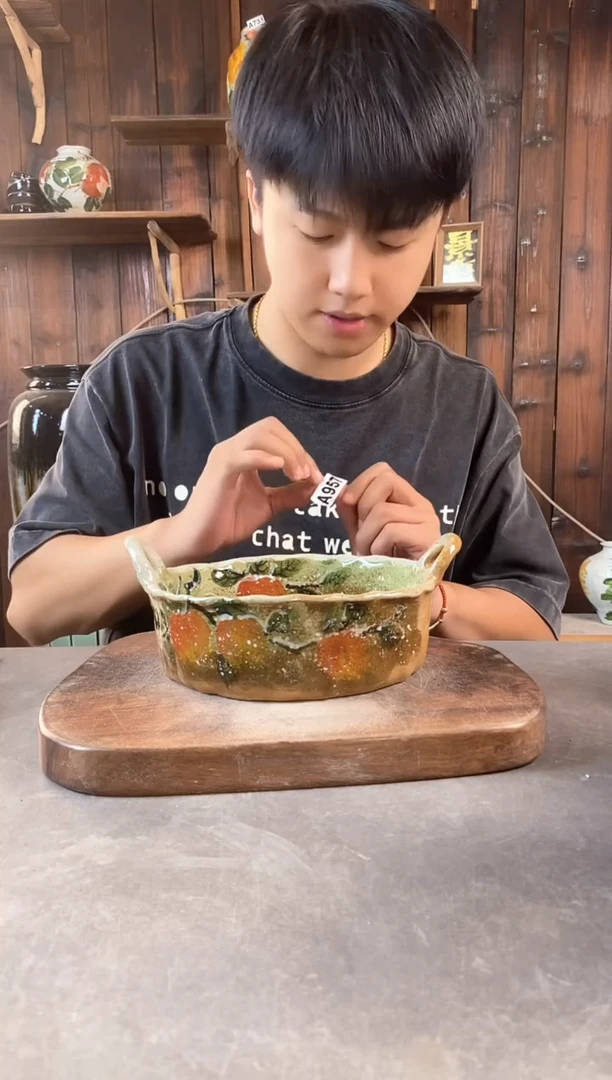 碗957，手工手绘，超值陶瓷