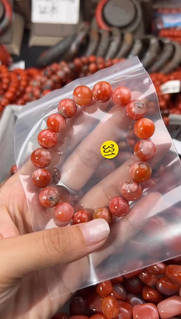 南红玛瑙手串未镶嵌11+