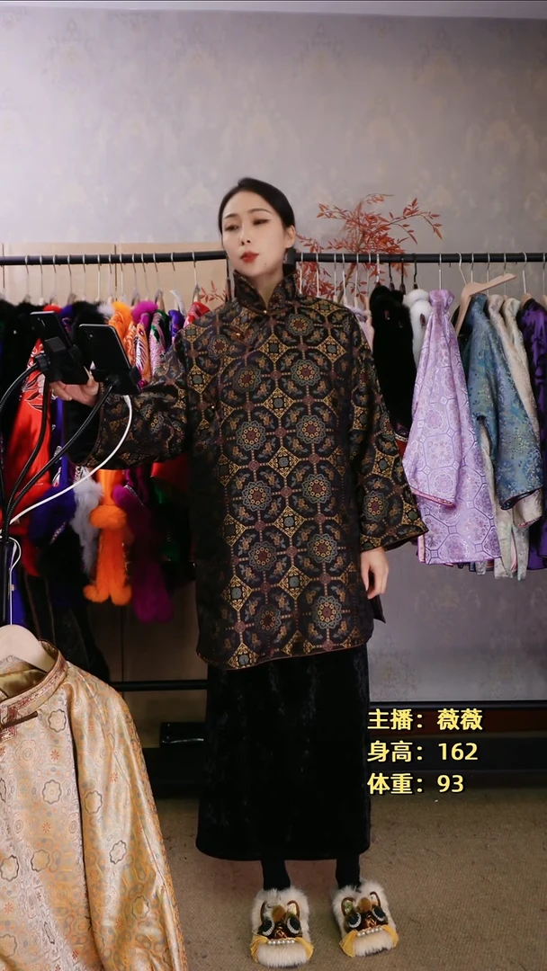 宋锦凤仙领棉服