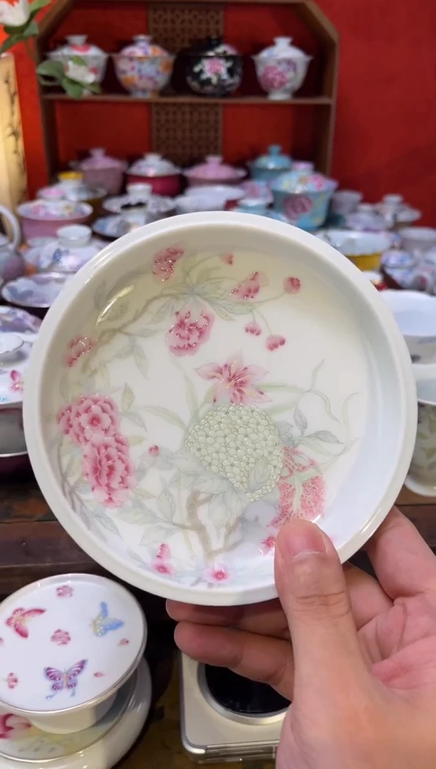 爱*水景德镇纯手绘陶瓷茶具