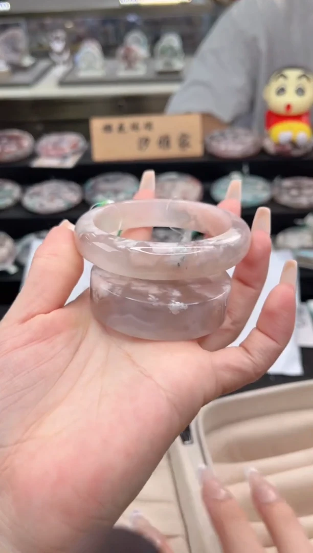 石英质玉手镯未镶嵌57圈口（赠品镯心）6887099