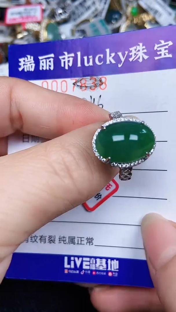 颈饰银S925镶嵌翡翠2046