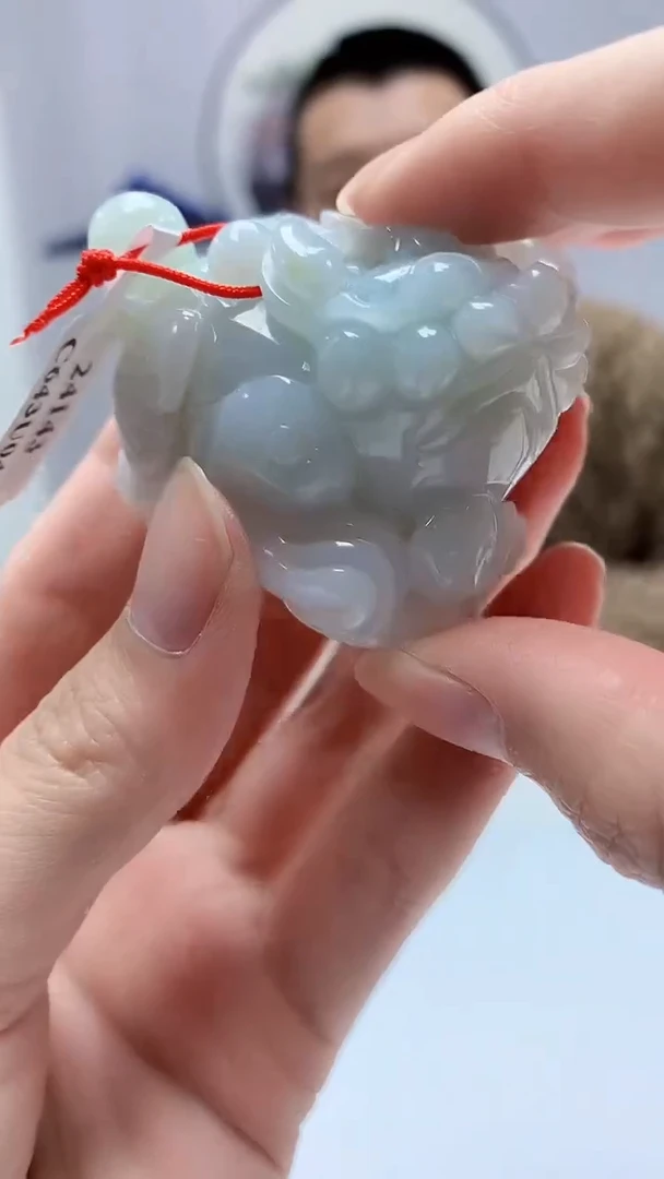 【闪购商品】定制翡翠未镶嵌4812zm-毛货挂件金蟾51