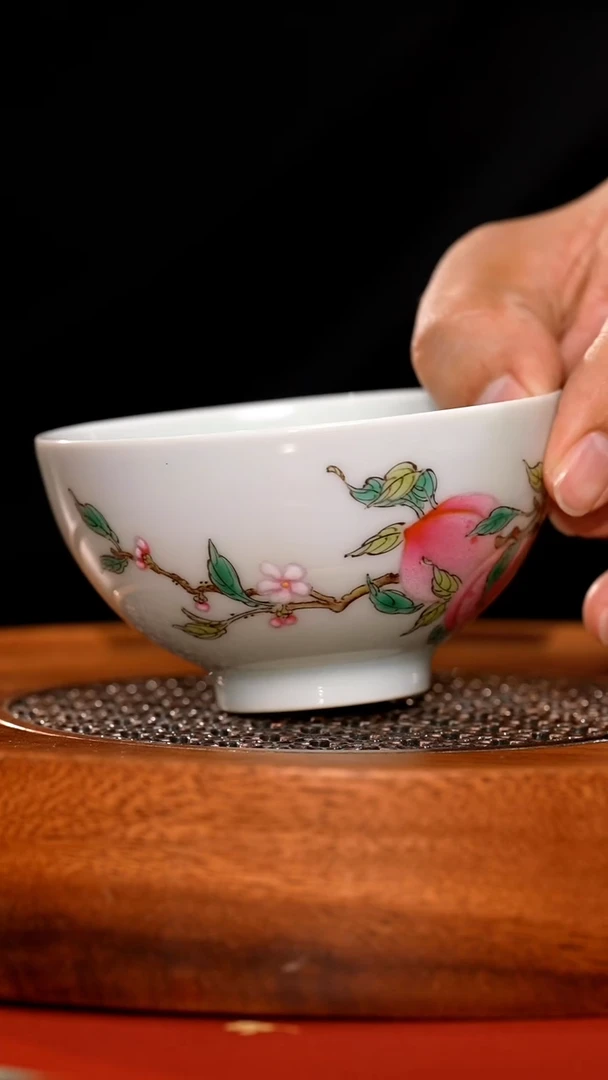 杯LXT115红丰窑珍藏五桃报喜杯115c