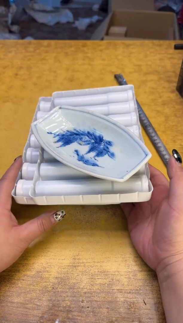 瓷器瓷器瑕细碗疵破破142四件