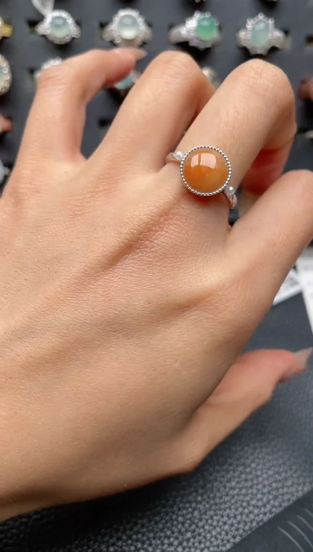 【闪购商品】翡翠戒指银S925镶嵌2222222222  9