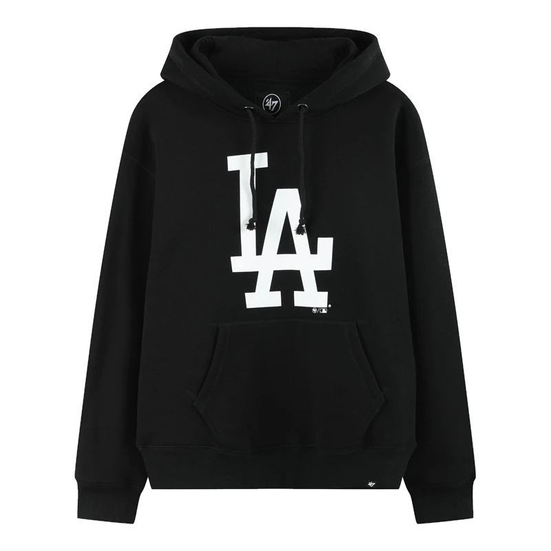 47美版职棒卫衣帽衫连帽卫衣加绒面料印花LA款男女款