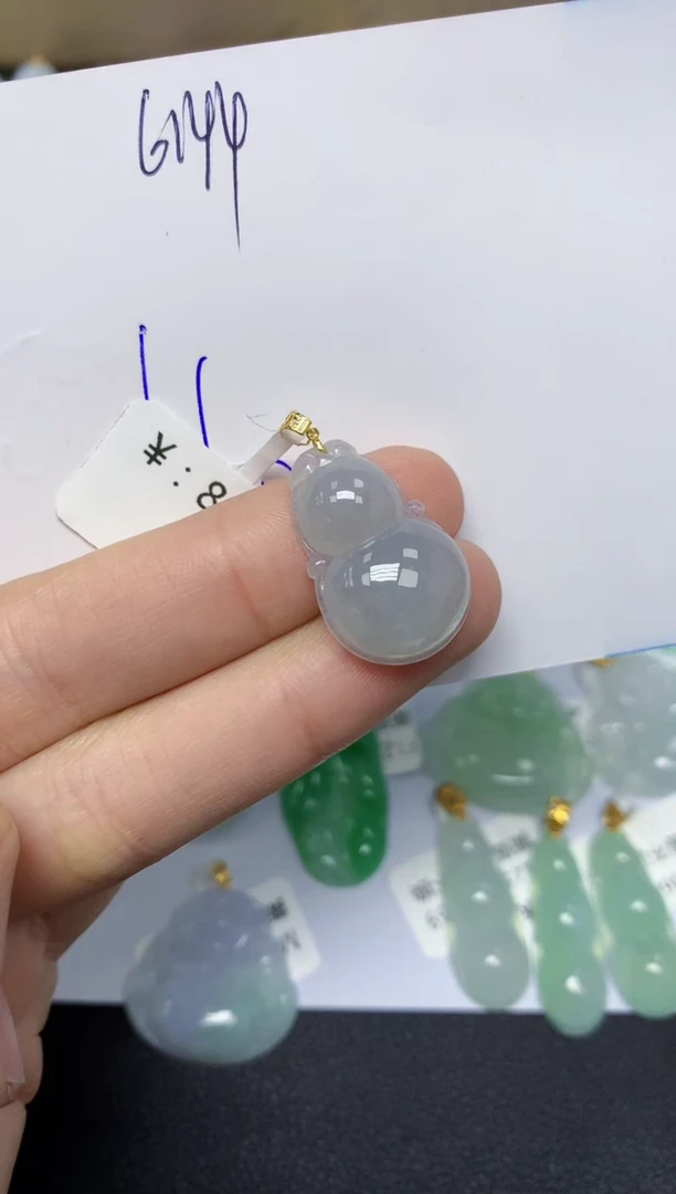 【闪购商品】翡翠颈饰18K金镶嵌天然翡翠A货