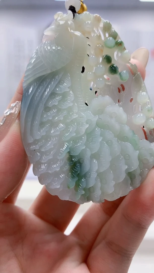 未镶嵌定制翡翠4829jw-毛货挂件59