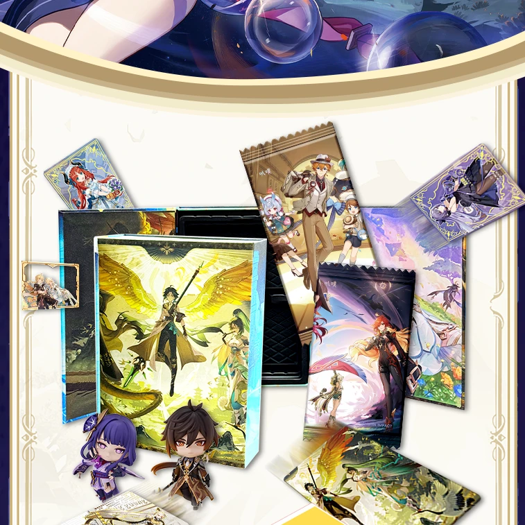 【平拆】 叭噗-异世相逢原神收藏卡牌盲盒 默认代拆