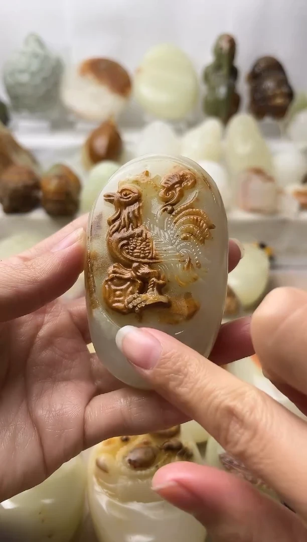 石材古青石棉纹正常不退换鸡