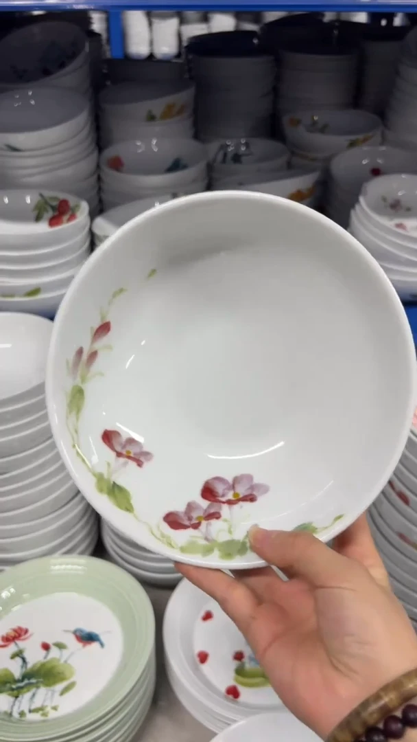 瓷片景德镇手绘釉中彩（食品级）大胖碗